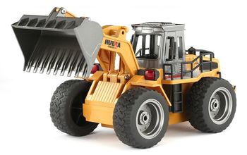 Металлический радиоуправляемый бульдозер Хаина Huina 1520 2.4G 1:18