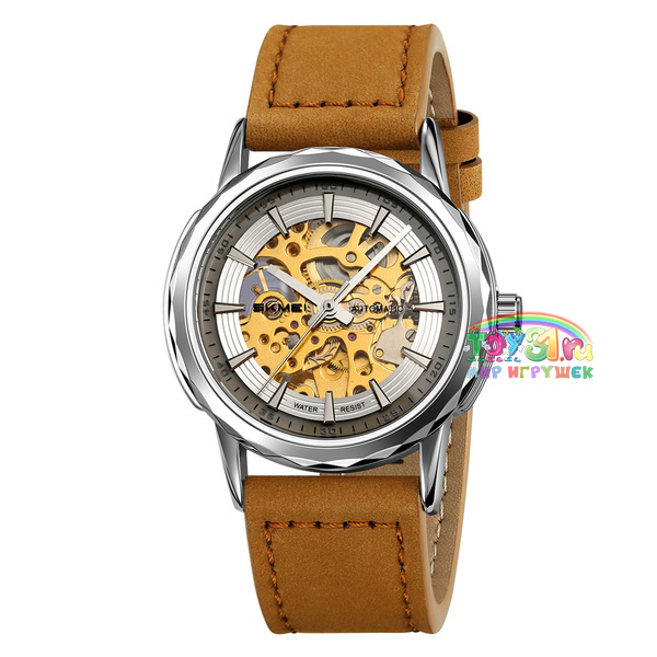 Skmei M035lsiltbn Silver/light Brown-leather Skmei M035lsiltbn Silver/light Brown-leather