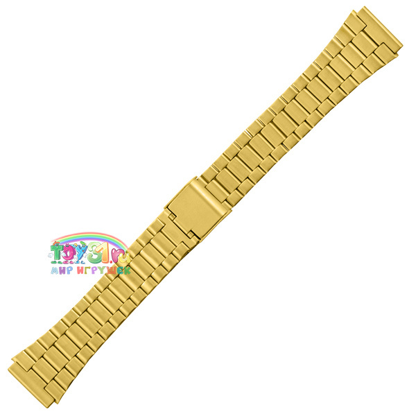 Браслет Для Casio А-168 18 Мм, Золотой Браслет Для Casio А-168 18 Мм, Золотой