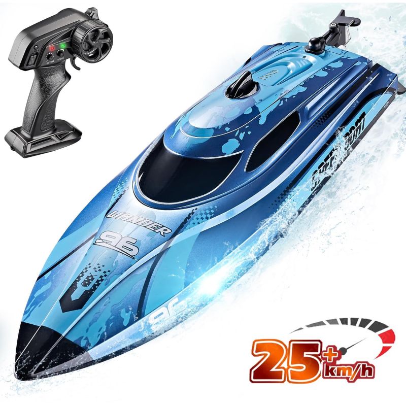 Радиоуправляемый катер Wander (30 см, LED, 25 км/ч) - HJ820-BLUE Радиоуправляемый катер Wander (30 см, LED, 25 км/ч) - HJ820-BLUE