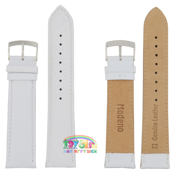 Modeno 22 Мм Бел Croco С Серебряной Застёжкой A000 Modeno 22 Мм Бел Croco С Серебряной Застёжкой A000