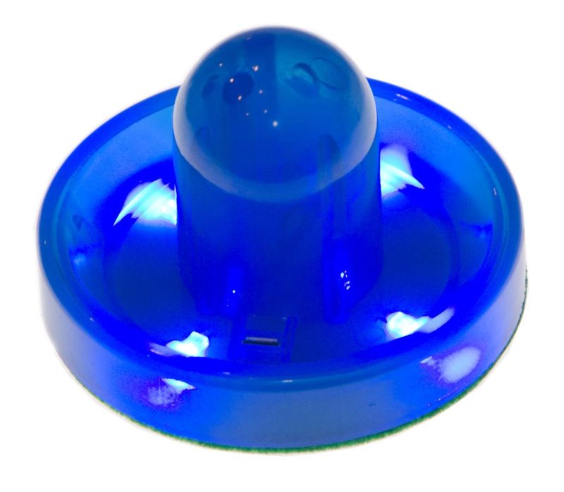 Бита для аэрохоккея LED "Neon - X" (синяя) D96 mm Бита для аэрохоккея LED "Neon - X" (синяя) D96 mm