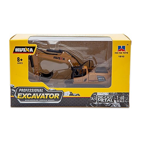 Металлический экскаватор Huina масштаб 1:60 - HN1810 Металлический экскаватор Huina масштаб 1:60 - HN1810