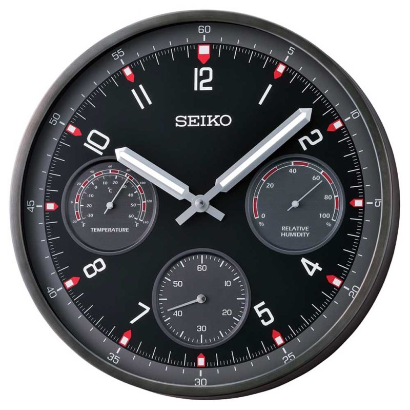 Настенные часы SEIKO QXA823K с Термометром и гигрометром Настенные часы SEIKO QXA823K с Термометром и гигрометром
