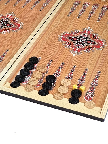 Нарды + Шашки Сирия Красные большие (Россия, дерево, 60 см), Partida Нарды + Шашки Сирия Красные большие (Россия, дерево, 60 см), Partida