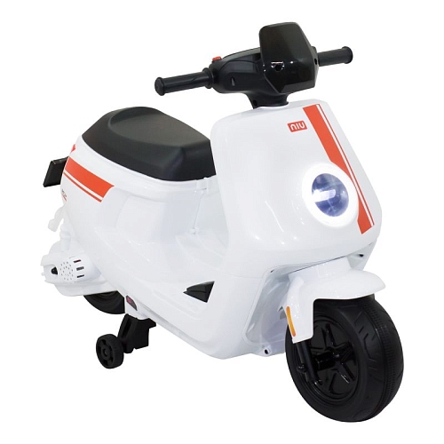 Детский электромотоцикл скутер с пультом управления NIU MQi+ Sport 12V - AHL012-WHITE Детский электромотоцикл скутер с пультом управления NIU MQi+ Sport 12V - AHL012-WHITE