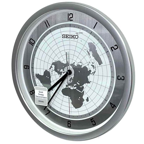 Кварцевые настенные часы SEIKO QXA814A с картой мира Кварцевые настенные часы SEIKO QXA814A с картой мира