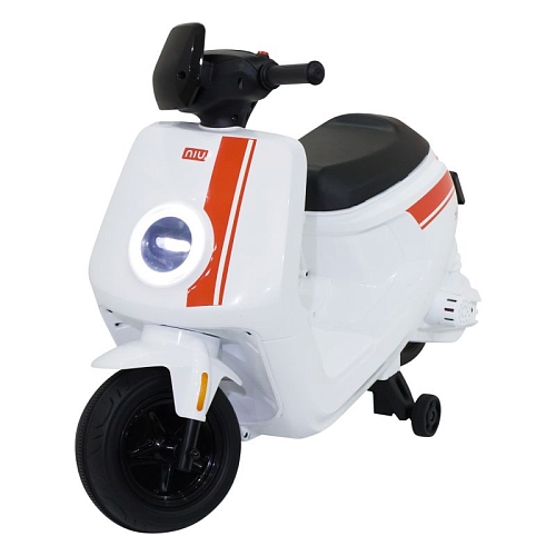 Детский электромотоцикл скутер с пультом управления NIU MQi+ Sport 12V - AHL012-WHITE Детский электромотоцикл скутер с пультом управления NIU MQi+ Sport 12V - AHL012-WHITE