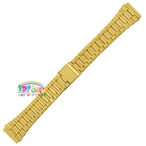 Браслет Для Casio А-168 18 Мм, Золотой Браслет Для Casio А-168 18 Мм, Золотой