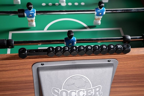 Игровой стол - футбол "PlayOff" коричнево-серый Игровой стол - футбол "PlayOff" коричнево-серый
