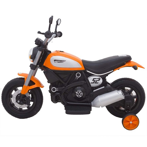 Детский мотоцикл Qike Чоппер оранжевый - QK-307-ORANGE Детский мотоцикл Qike Чоппер оранжевый - QK-307-ORANGE