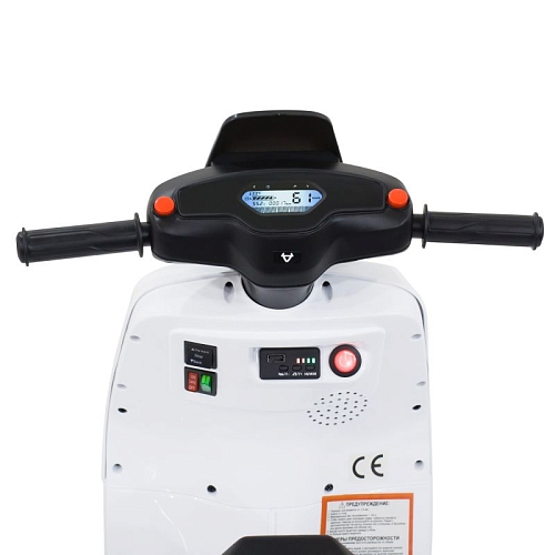 Детский электромотоцикл скутер с пультом управления NIU MQi+ Sport 12V - AHL012-WHITE Детский электромотоцикл скутер с пультом управления NIU MQi+ Sport 12V - AHL012-WHITE