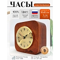 Часы настольные деревянные 17-003 Тем. орех, Часы настольные деревянные 17-003 Тем. орех,