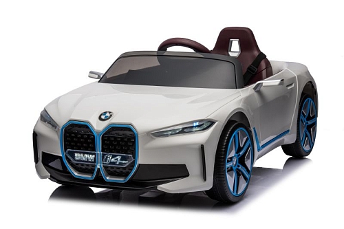 Автомобиль BMW I4 JE1009 ЧЗ Белый Автомобиль BMW I4 JE1009 ЧЗ Белый