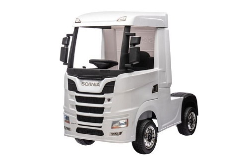 Детский электромобиль фура Scania 500R 4WD 12V - HL698-LUX-WHITE Детский электромобиль фура Scania 500R 4WD 12V - HL698-LUX-WHITE