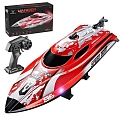 Радиоуправляемый катер Wander (30 см, LED, 25 км/ч) - HJ820-RED Радиоуправляемый катер Wander (30 см, LED, 25 км/ч) - HJ820-RED