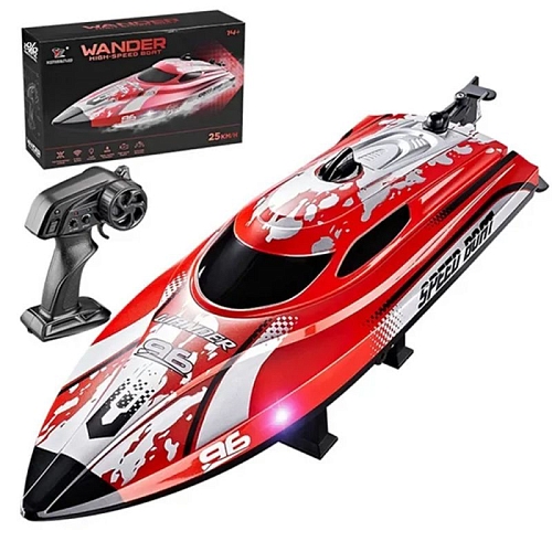 Радиоуправляемый катер Wander (30 см, LED, 25 км/ч) - HJ820-RED Радиоуправляемый катер Wander (30 см, LED, 25 км/ч) - HJ820-RED